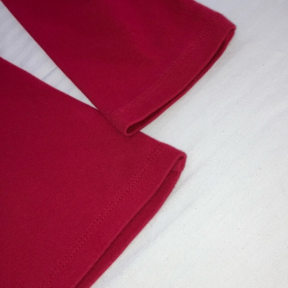 Cambridge Dry Goods Red Long Sleeve turtleneck Pima cotton - Picture 14 of 15